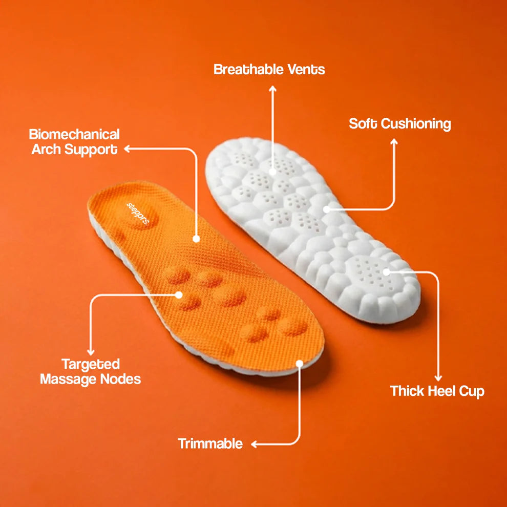 TrueSteps® Orthopedic Massage Insoles – Heel Pain & Plantar Fasciitis Relief